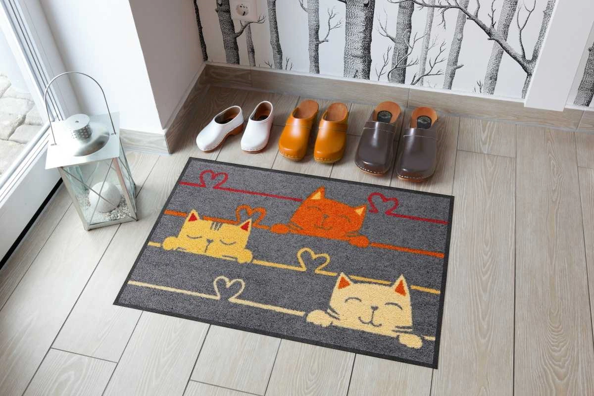 Salonlöwe Fußmatte Cat lines 2