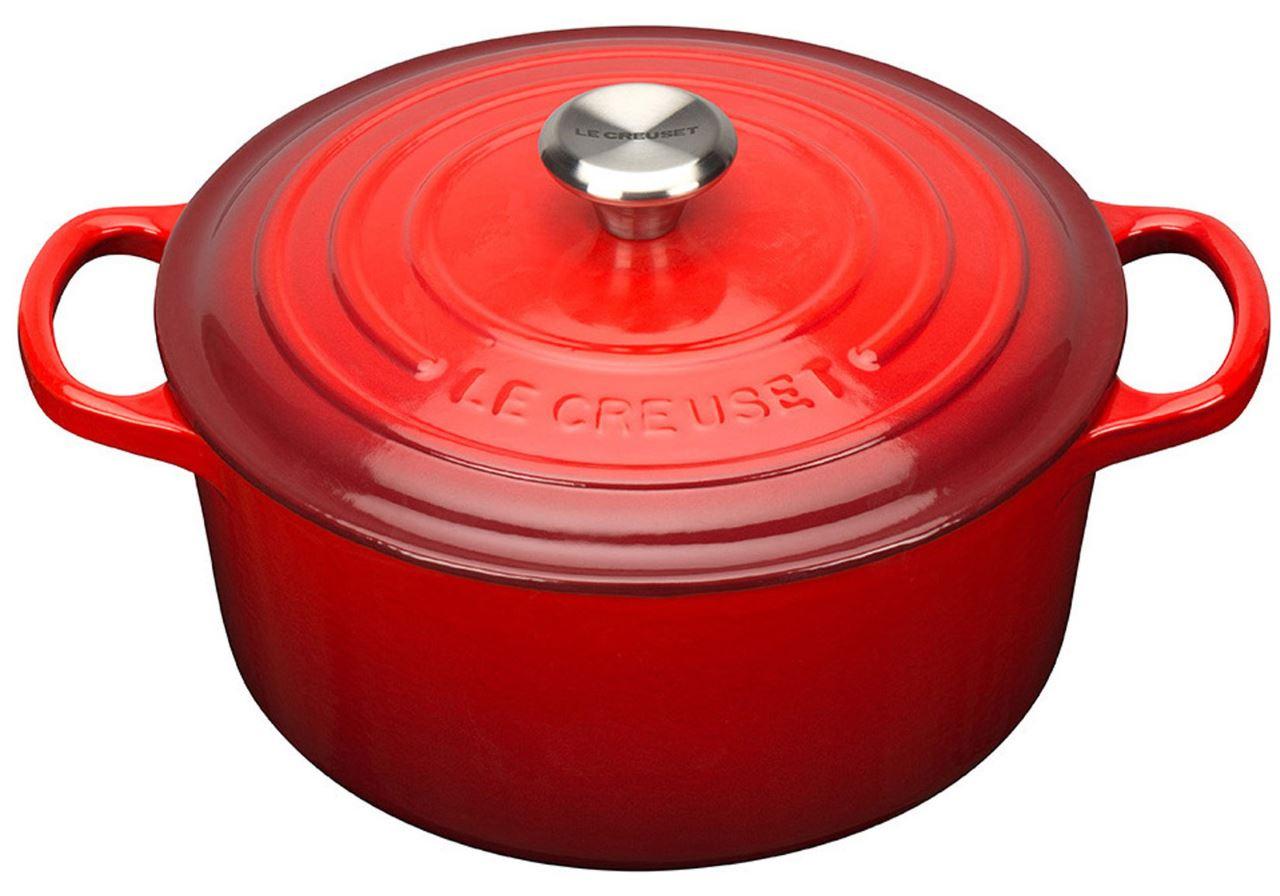 Le Creuset Gusseisen Topf 18 cm kirschrot kirschrot 2