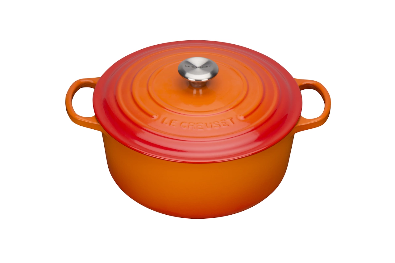 Le Creuset Gusseisen Topf 22 cm ofenrot / orange ofenrot / orange 1