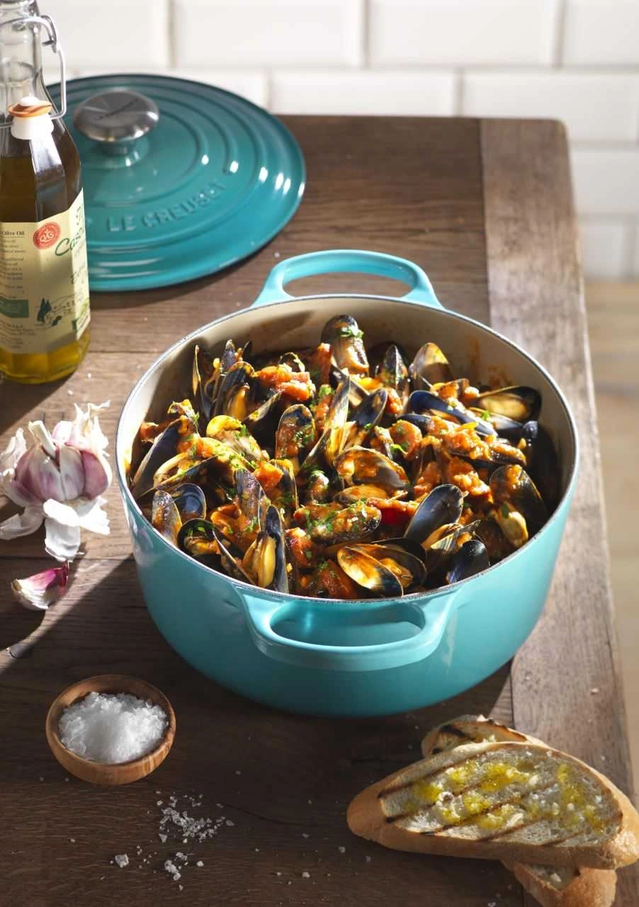Le Creuset Gusseisen Topf 20 cm bamboo / grün | bamboo / grün