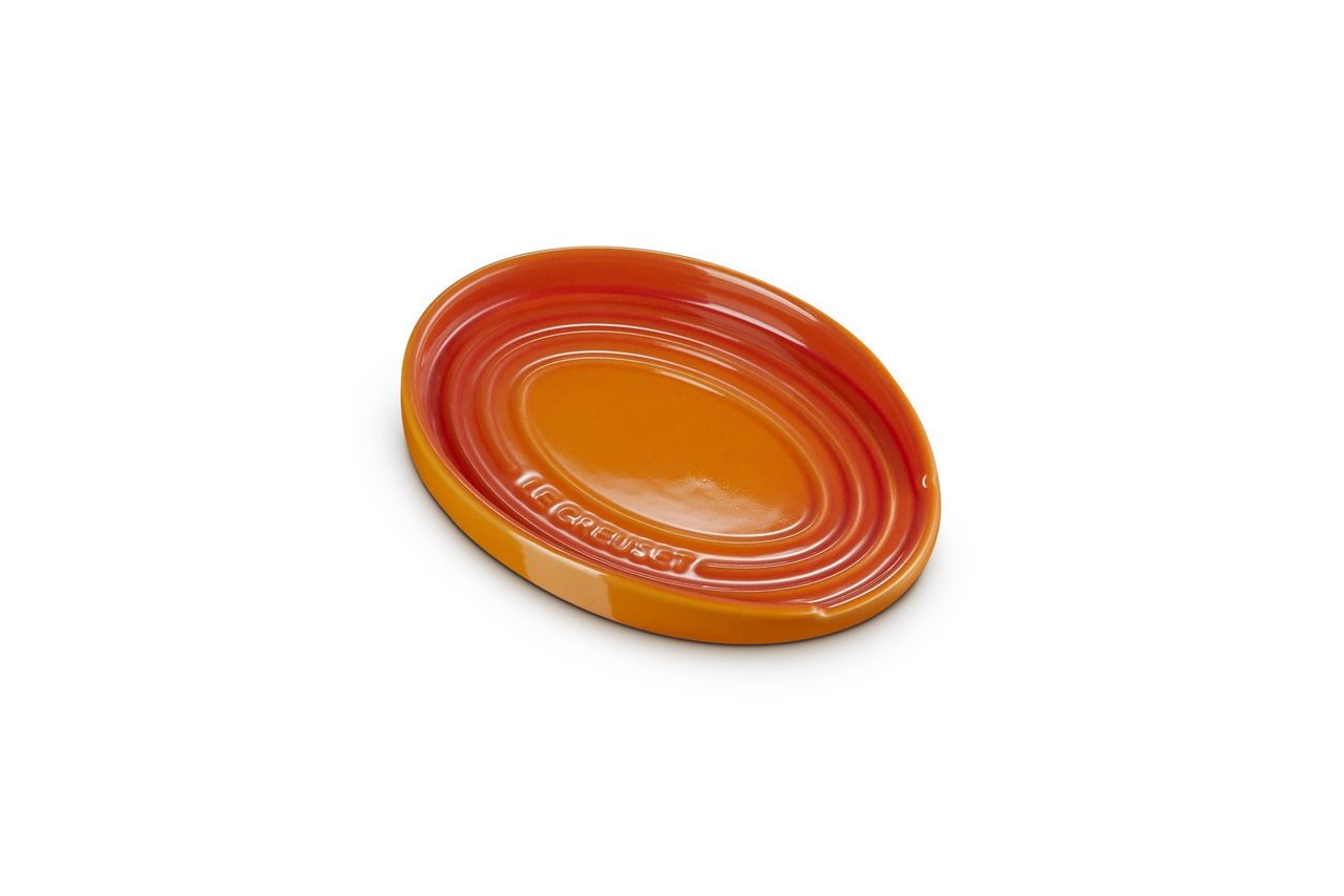 Le Creuset Keramik Löffelablage ofenrot / orange 1