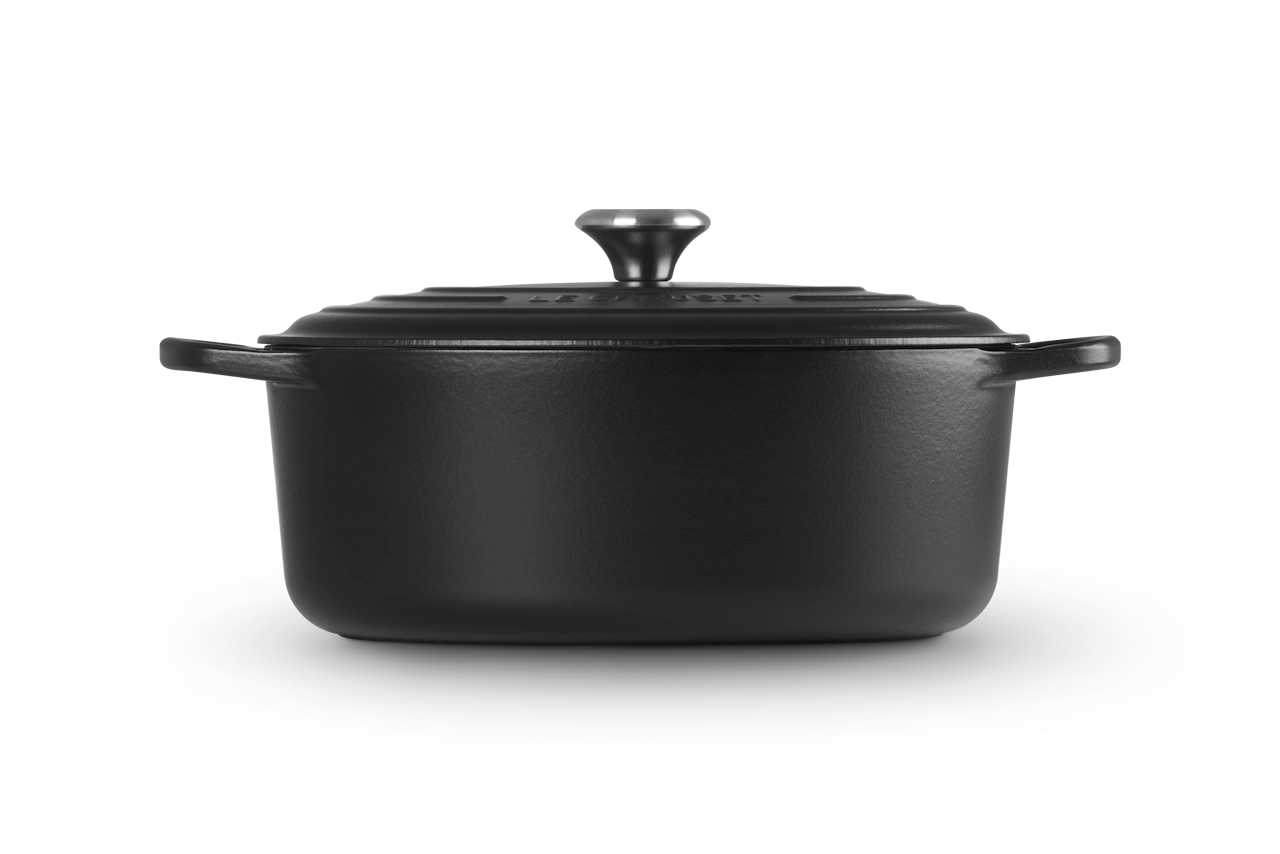 Le Creuset Gusseisen Bräter oval 31 cm schwarz 3