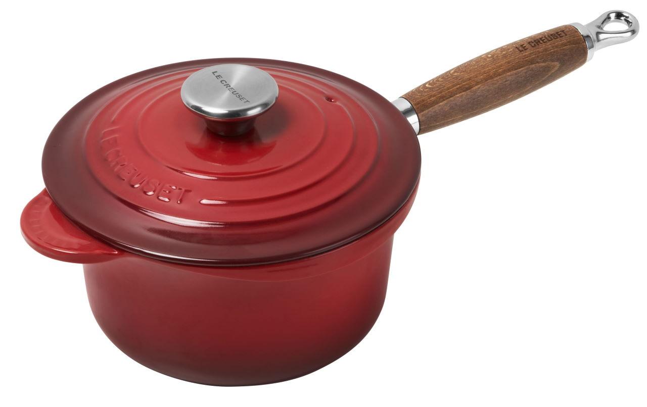 Le Creuset Profitopf mit Stiel kirschrot 2