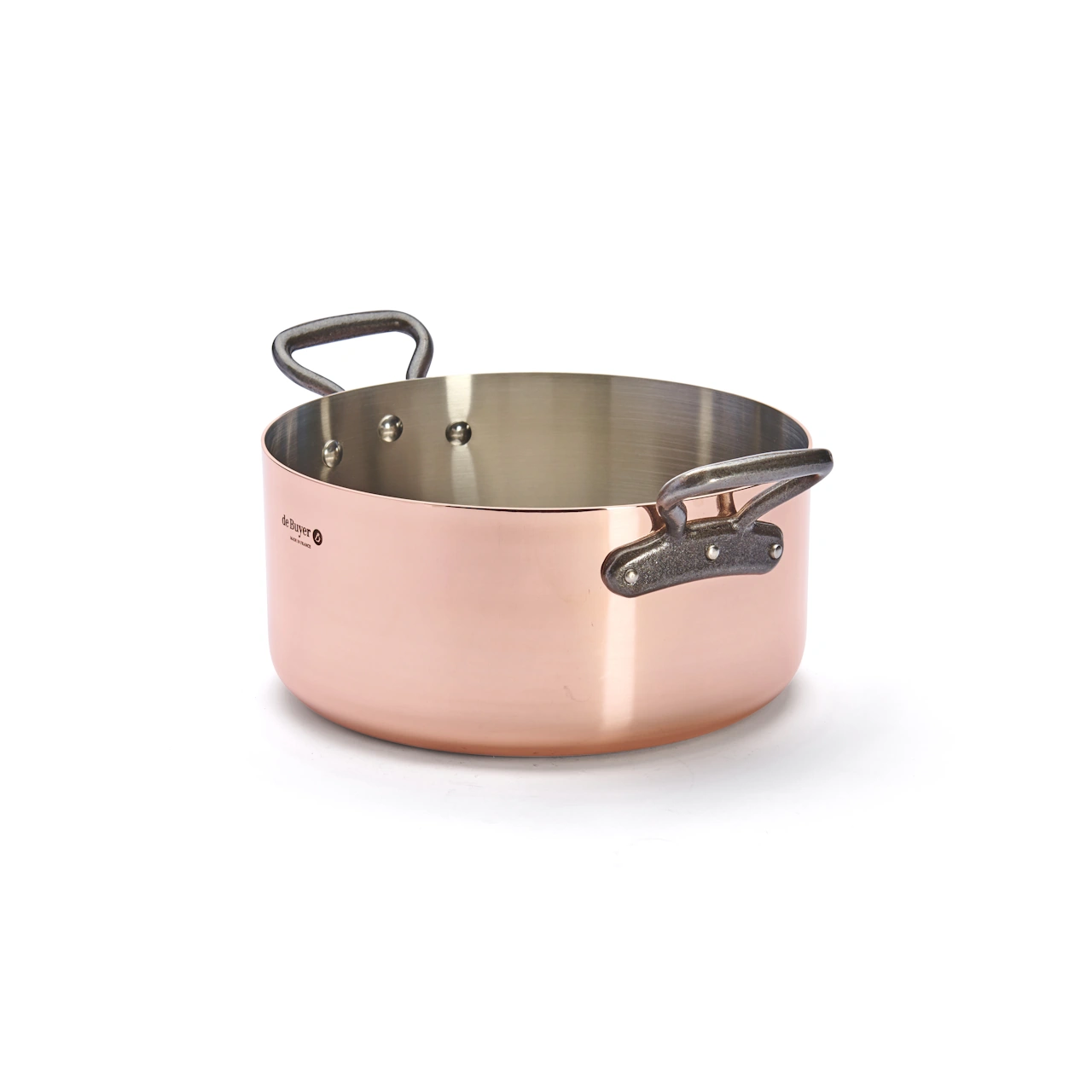 De Buyer Kupfer Bratentopf mit Gusseisengriffen 28 cm 28 cm 5