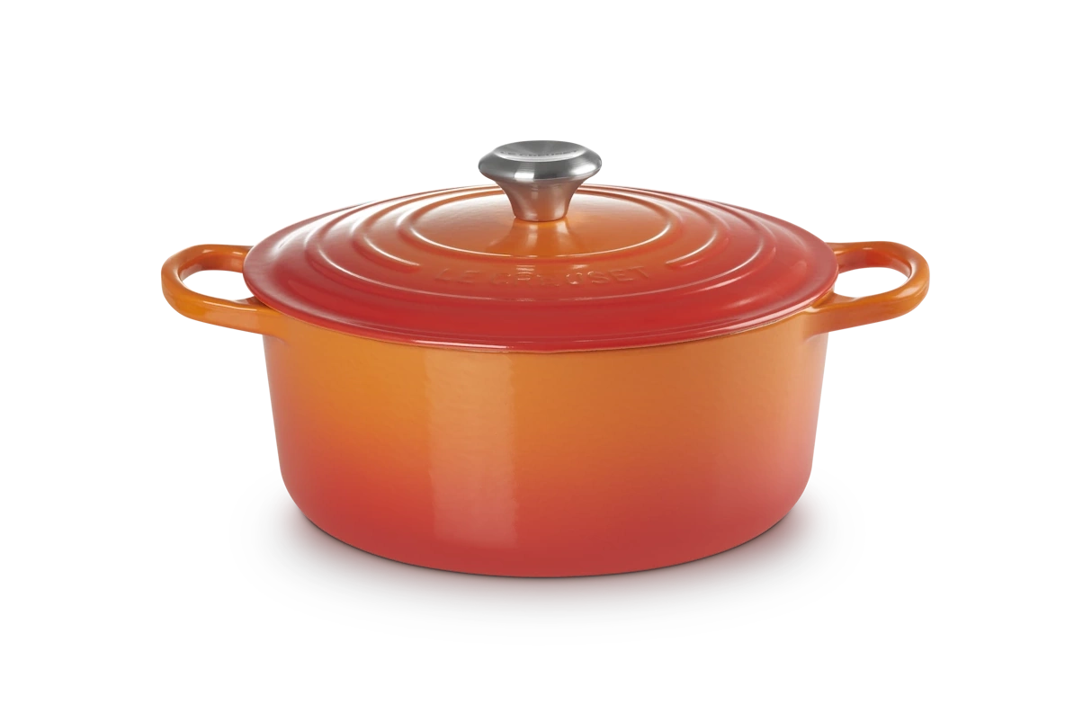Le Creuset Gusseisen Topf 28 cm ofenrot / orange 2
