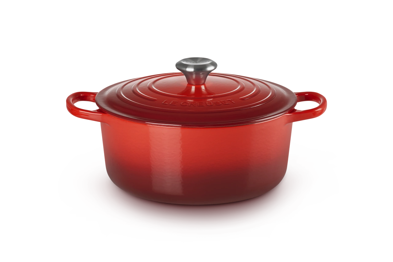 Le Creuset Gusseisen Topf 26 cm kirschrot kirschrot 1
