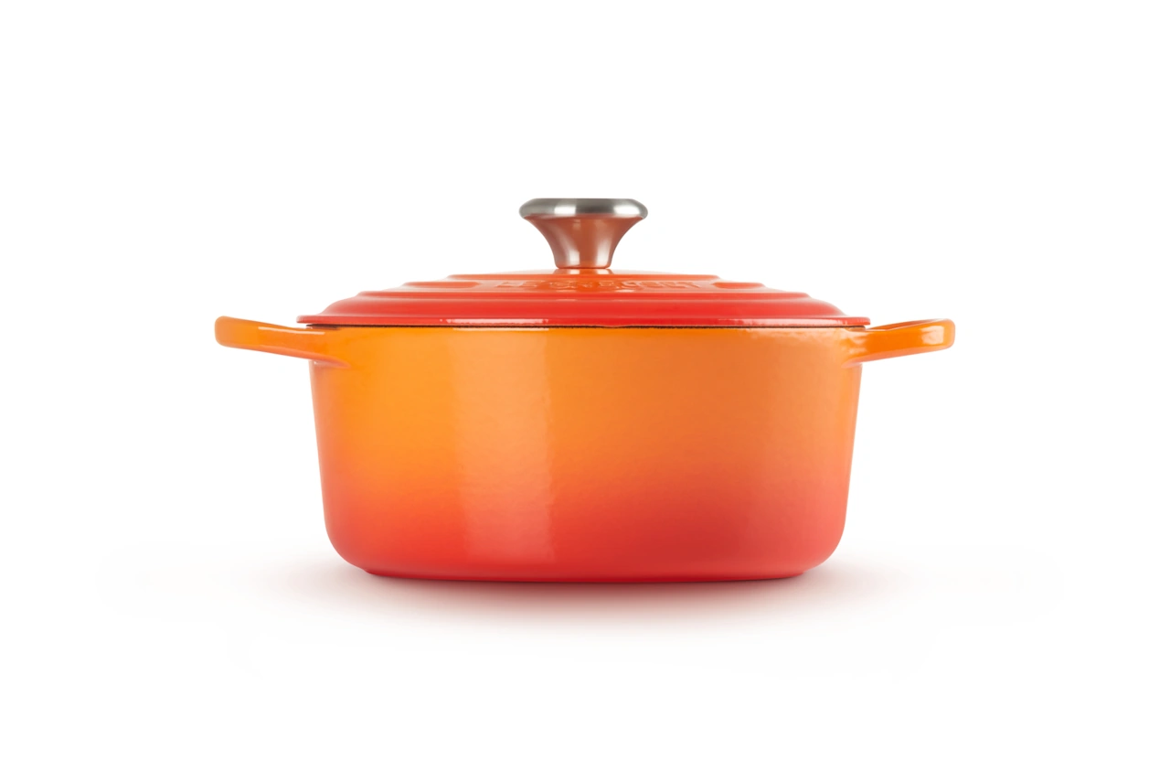 Le Creuset Gusseisen Topf 24 cm ofenrot / orange 3