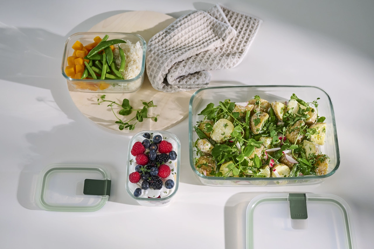 Mepal Glas Frischhaltedose easy clip nordic sage 450 ml 2