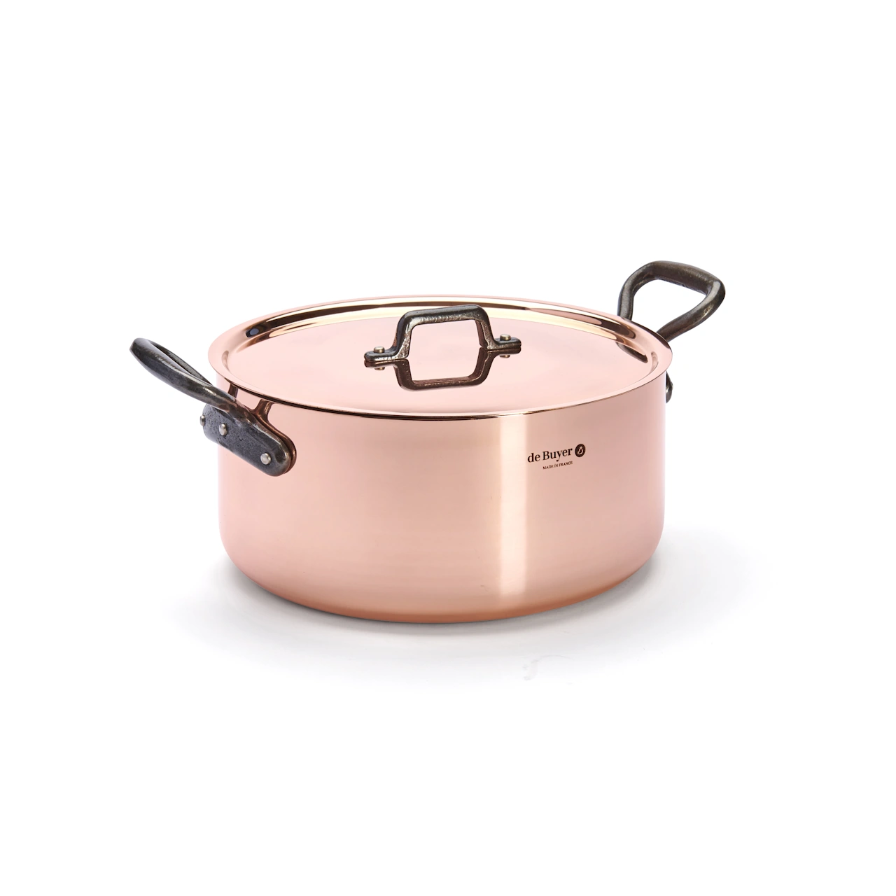 De Buyer Kupfer Bratentopf mit Gusseisengriffen 28 cm 28 cm 3