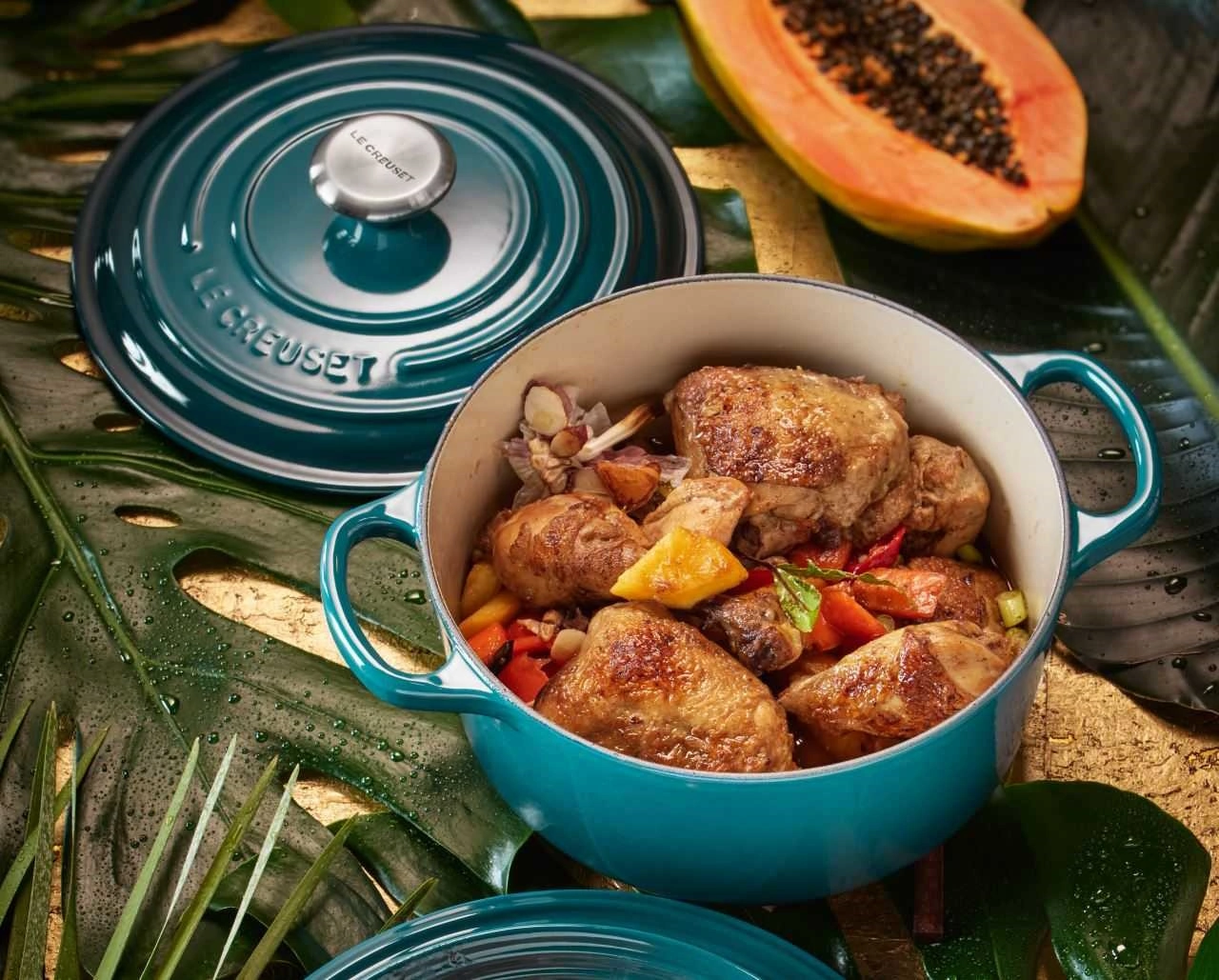 Le Creuset Gusseisen Topf 26 cm schwarz | schwarz