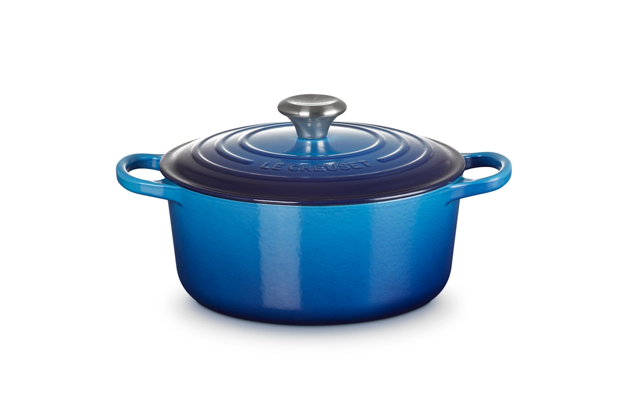 Le Creuset Gusseisen Topf 24 cm  azure / blau azure / blau 2