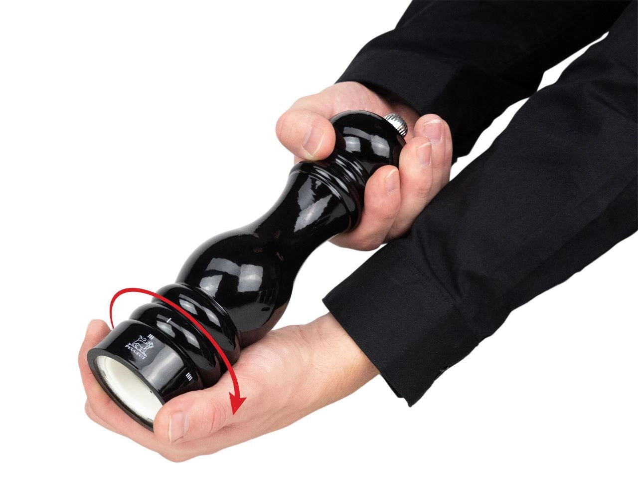 Peugeot Paris Salzmühle schwarz glänzend 18 cm 3