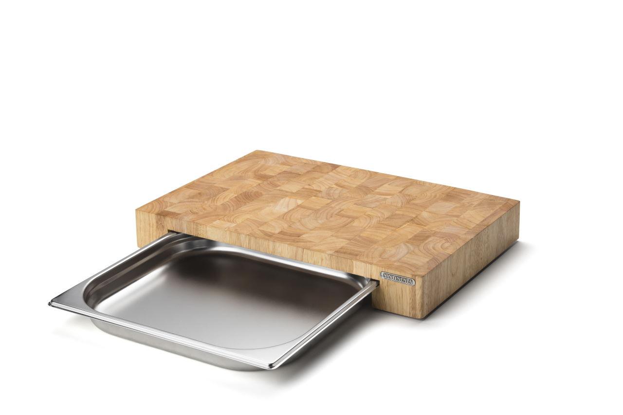 Schublade mit Edelstahl Continenta | Schneidebrett kochen-essen-wohnen
