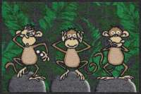 Salonlöwe Fußmatte Three Monkeys